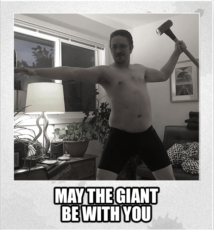 Chris says: 'May the giant be with you'